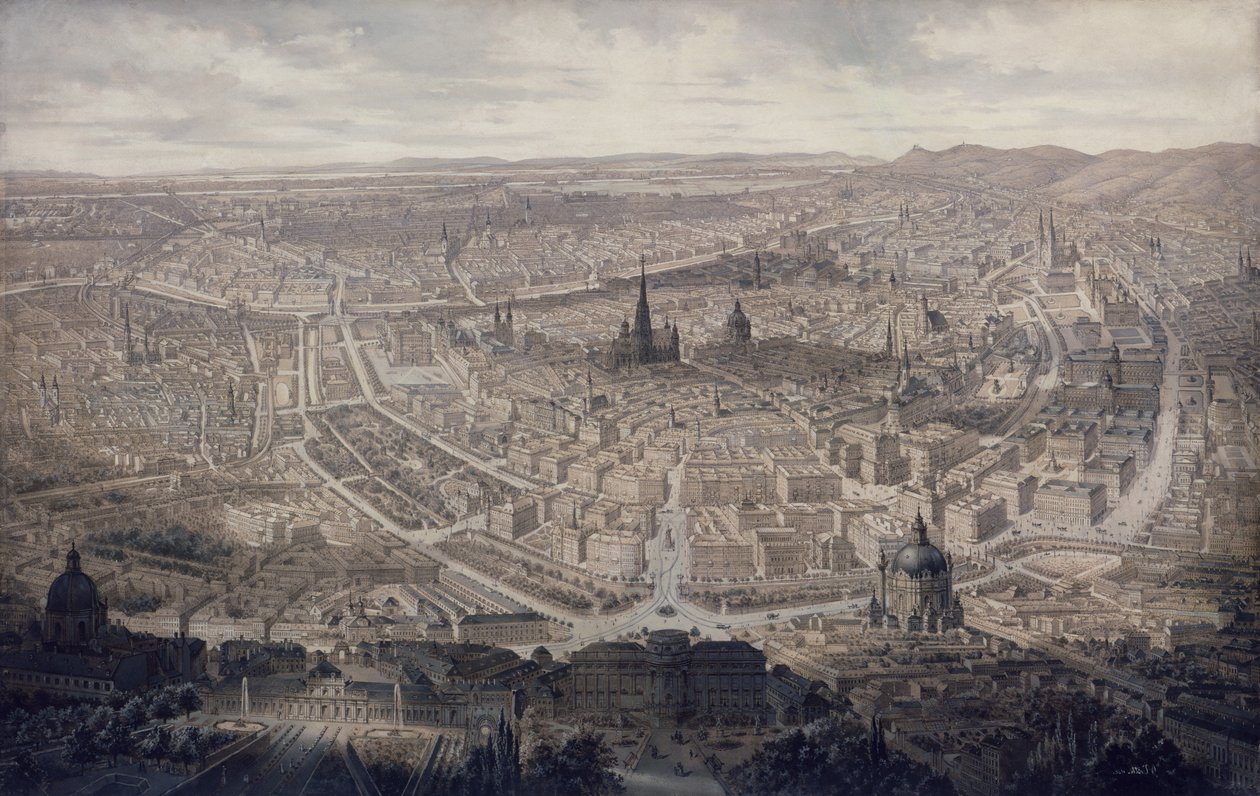 Vue de Vienne, c.1860 - G. Veitto