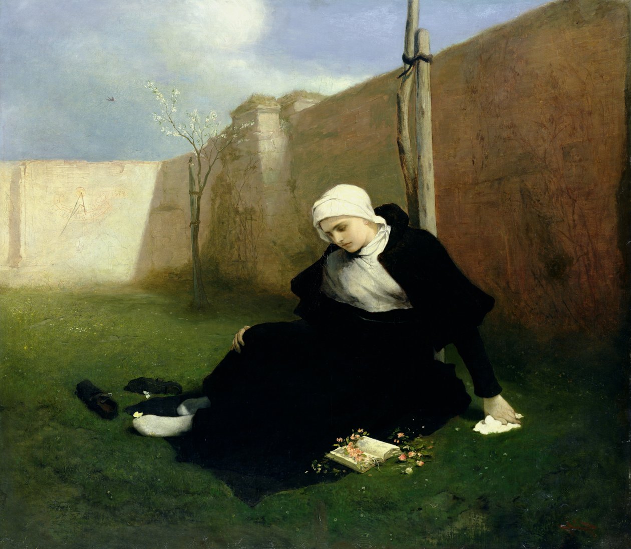 La nonne dans le jardin du cloître, 1869 - Gabriel Max