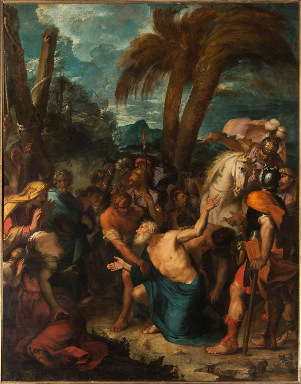 Saint André exultant de joie à la vue de son supplice - Gabriel (1630-1704) Blanchard
