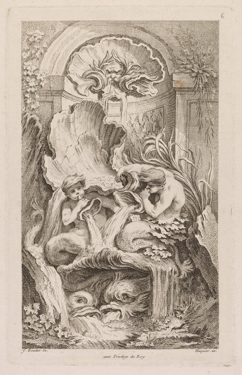 Livre des fontaines : No. 6 - Gabriel Huquier