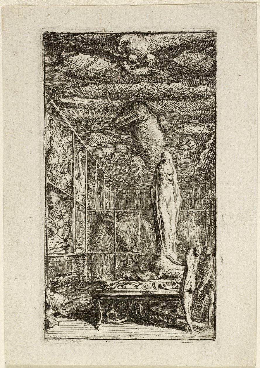 Frontispice pour Almanach Historico-Physique - Gabriel Jacques de Saint Aubin