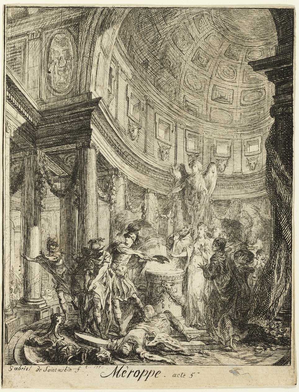 Mérope - Gabriel Jacques de Saint Aubin