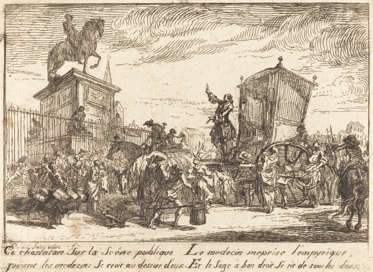 Le charlatan - Gabriel Jacques de Saint Aubin