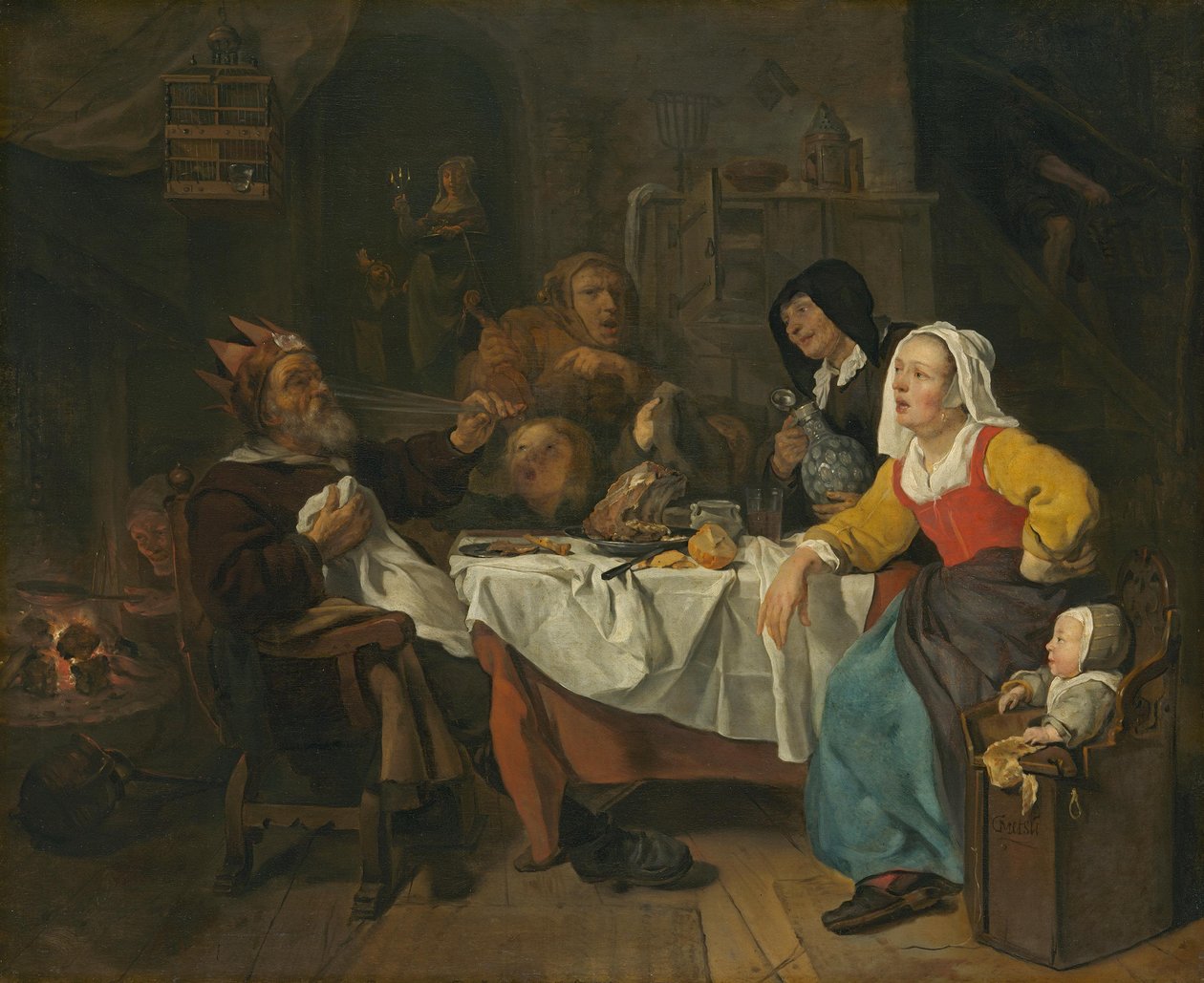 Le roi boit - Gabriel Metsu