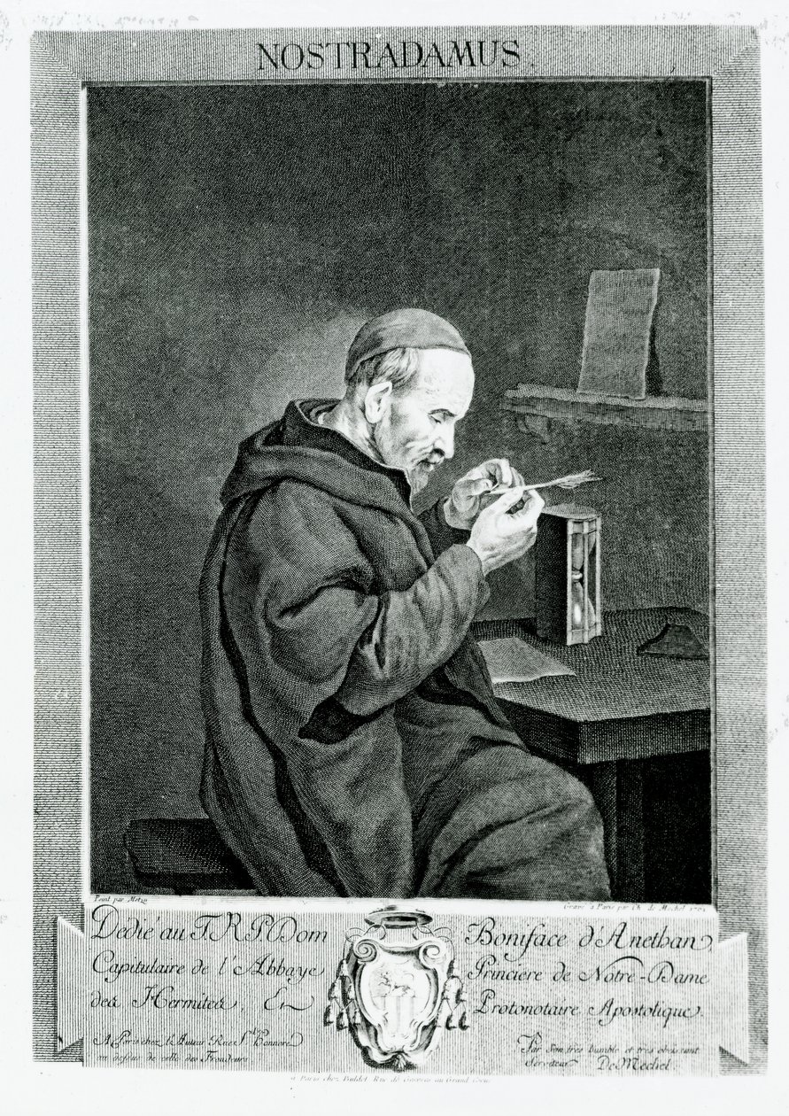 Portrait de Michel Nostradamus gravé par Christian von Mechel, 1762 - Gabriel Metsu