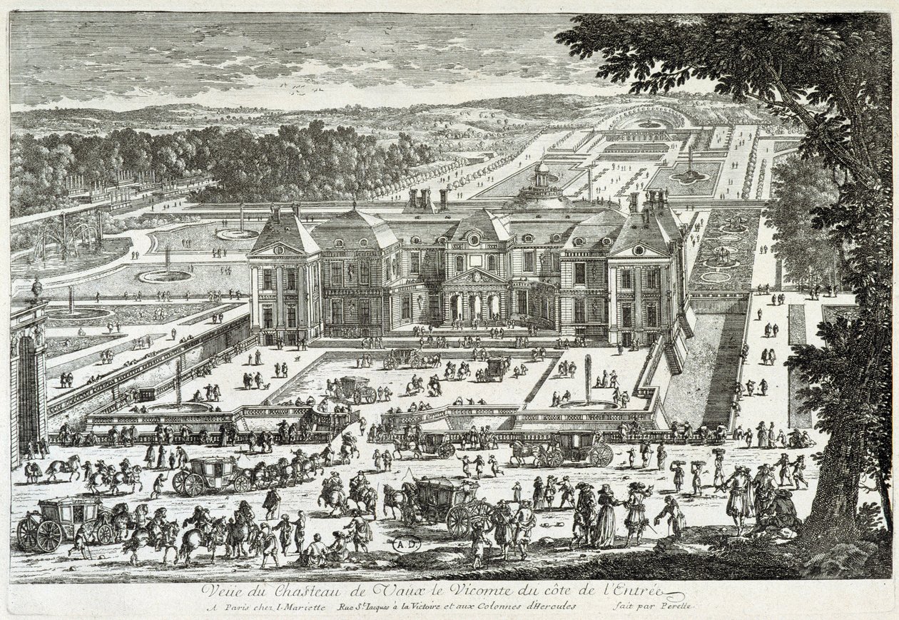 Vue du château de Vaux-Le-Vicomte depuis l