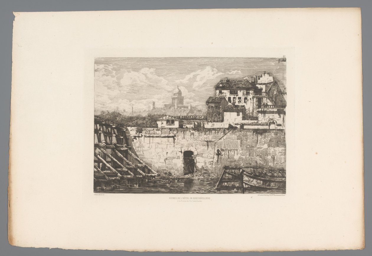 Vue de la ruine de l