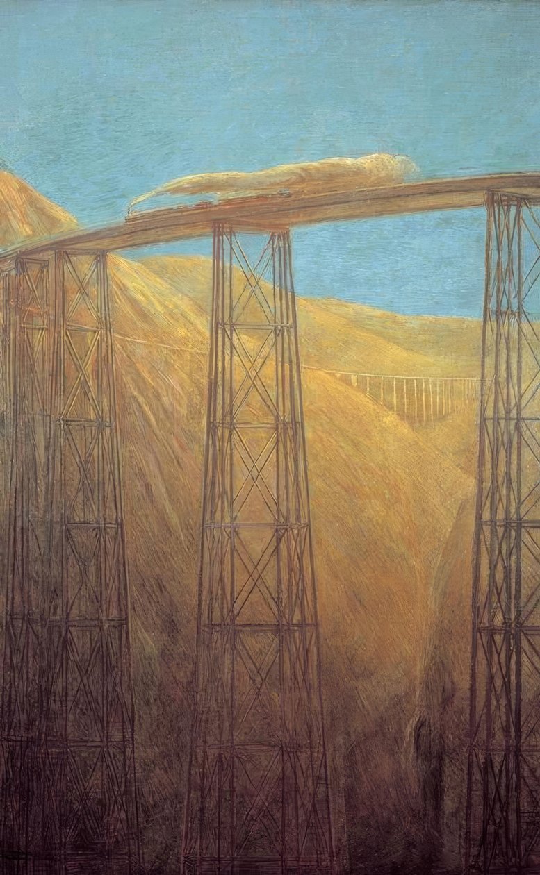 La ferrovia del Pacifico - Gaetano Previati