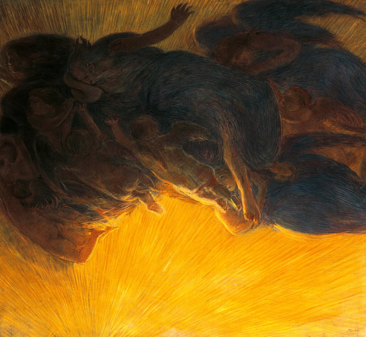 Création de la lumière - Gaetano Previati