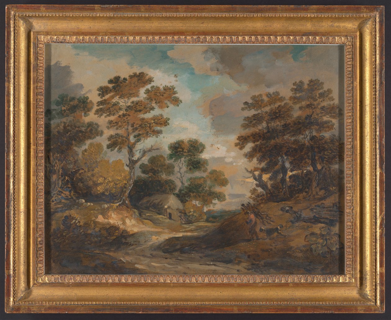 Landschaft: Mann mit Reisigbündeln - Gainsborough Dupont