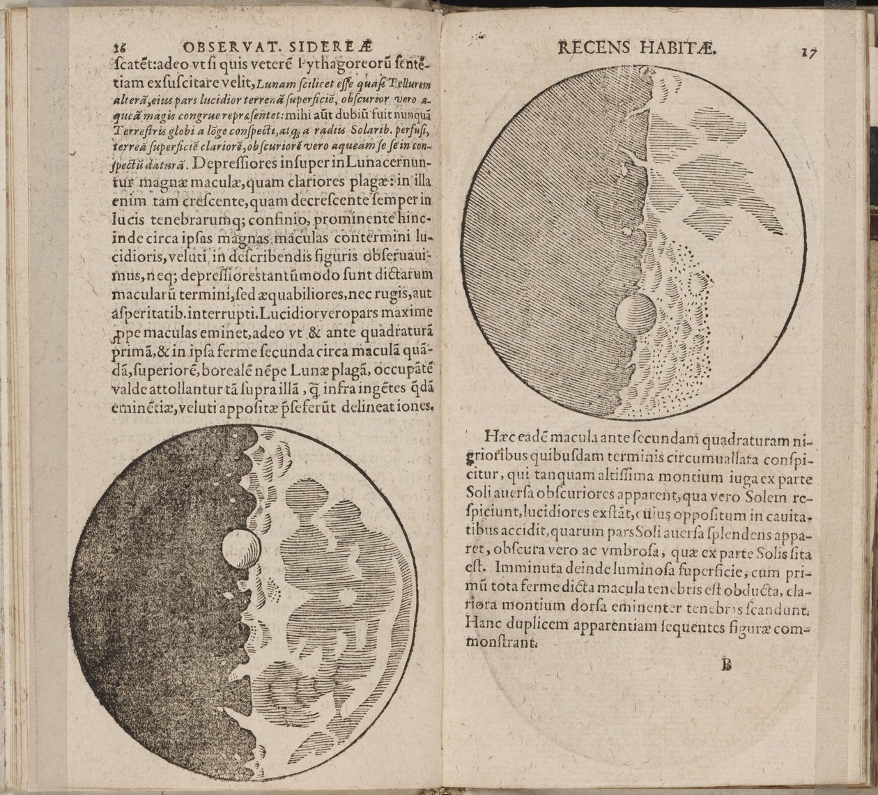 Feuille du livre Sidereus Nuncius Sidereal Messenger par Galileo Galilei, 1610 - Galileo Galilei