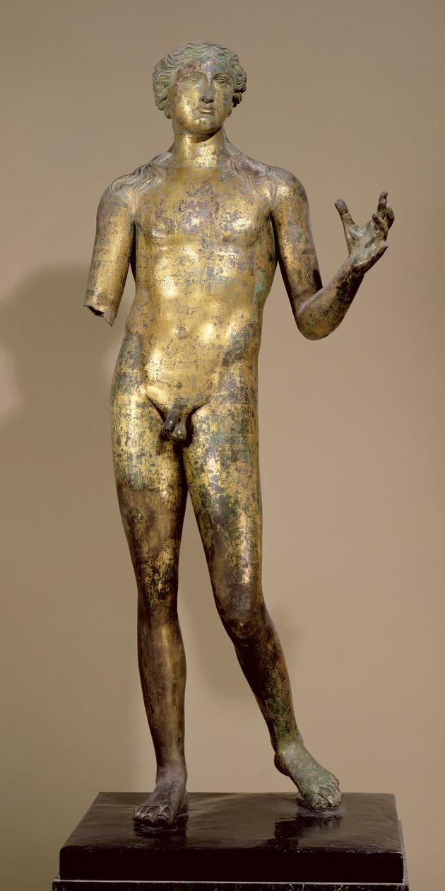 Apollon, de Lillebonne (bronze doré) - Gallo Roman