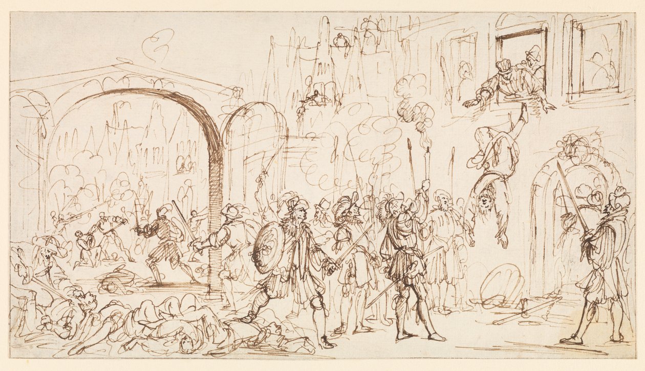 Massacre de la Saint-Barthélemy, c.1686 - Gaspar Bouttats