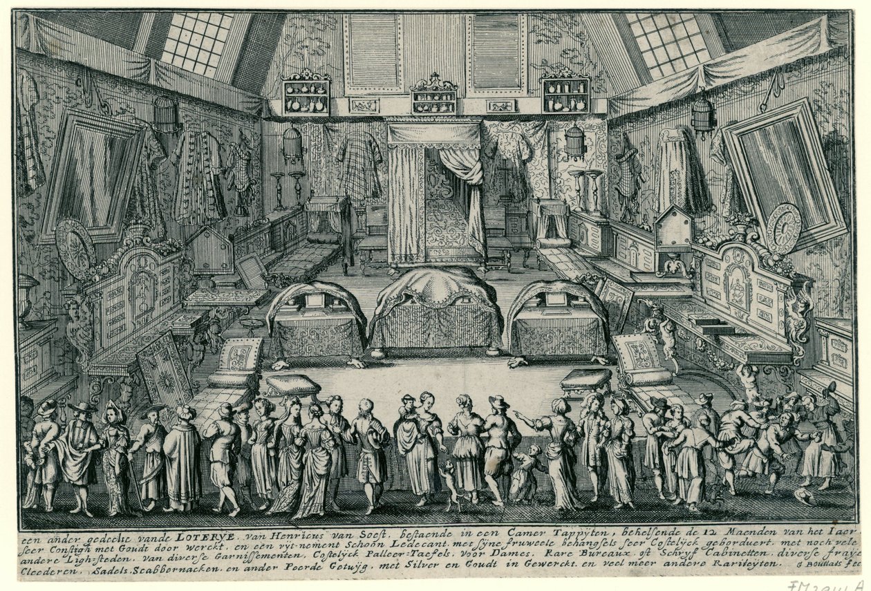 La loterie de Henricus van Soest à Anvers - Gaspar Bouttats