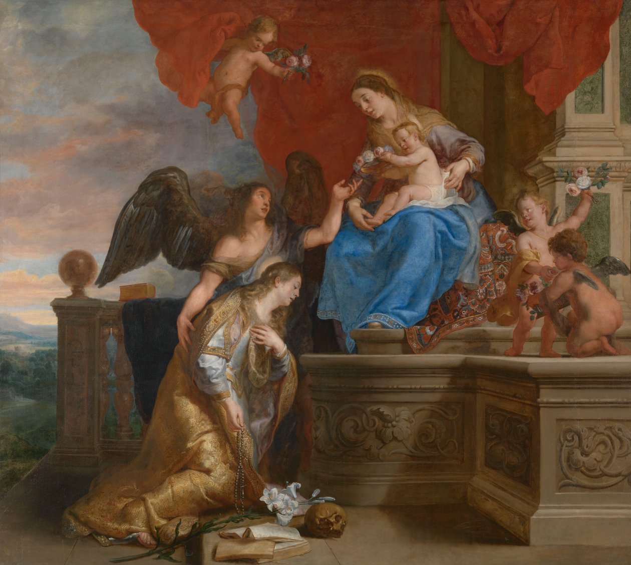 Die Krönung der heiligen Rosalia - Gaspar De Crayer