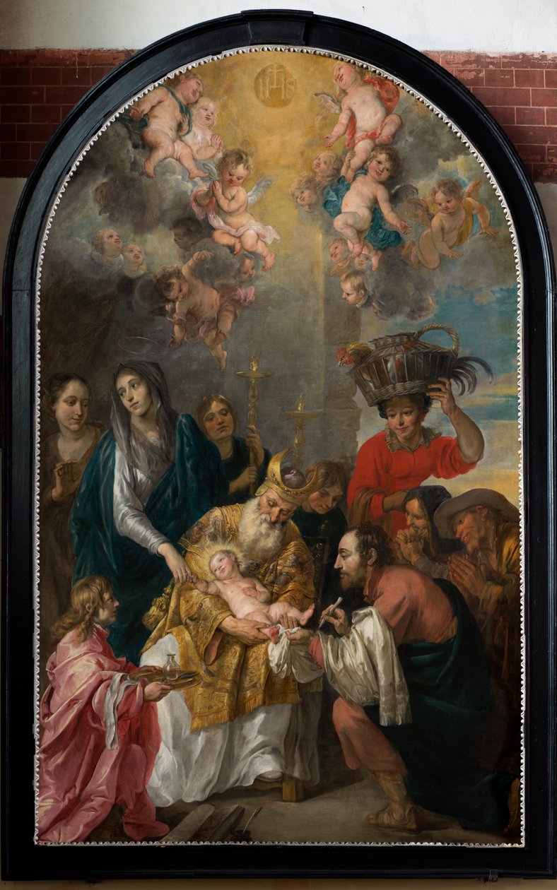 Église paroissiale (Parochiekerk Sint-Andries). Intérieur. Peinture. Circoncision. - Gaspar De Crayer