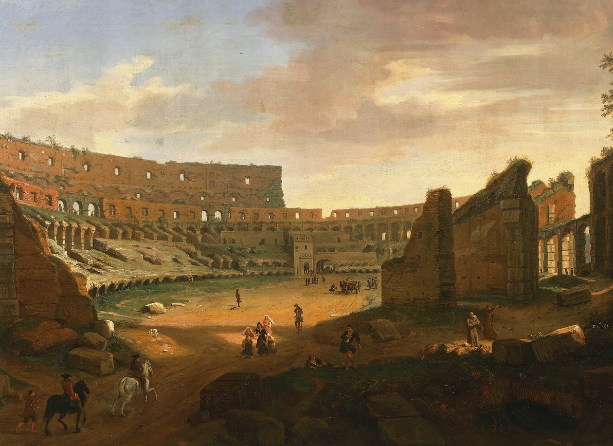 Intérieur du Colisée (détail) - Gaspar van Wittel