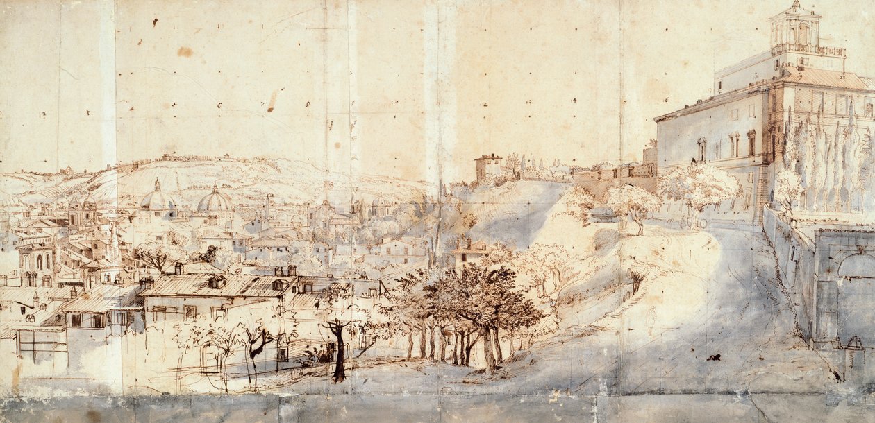 Villa Médicis à Rome par Gaspar van Wittel - Gaspar van Wittel