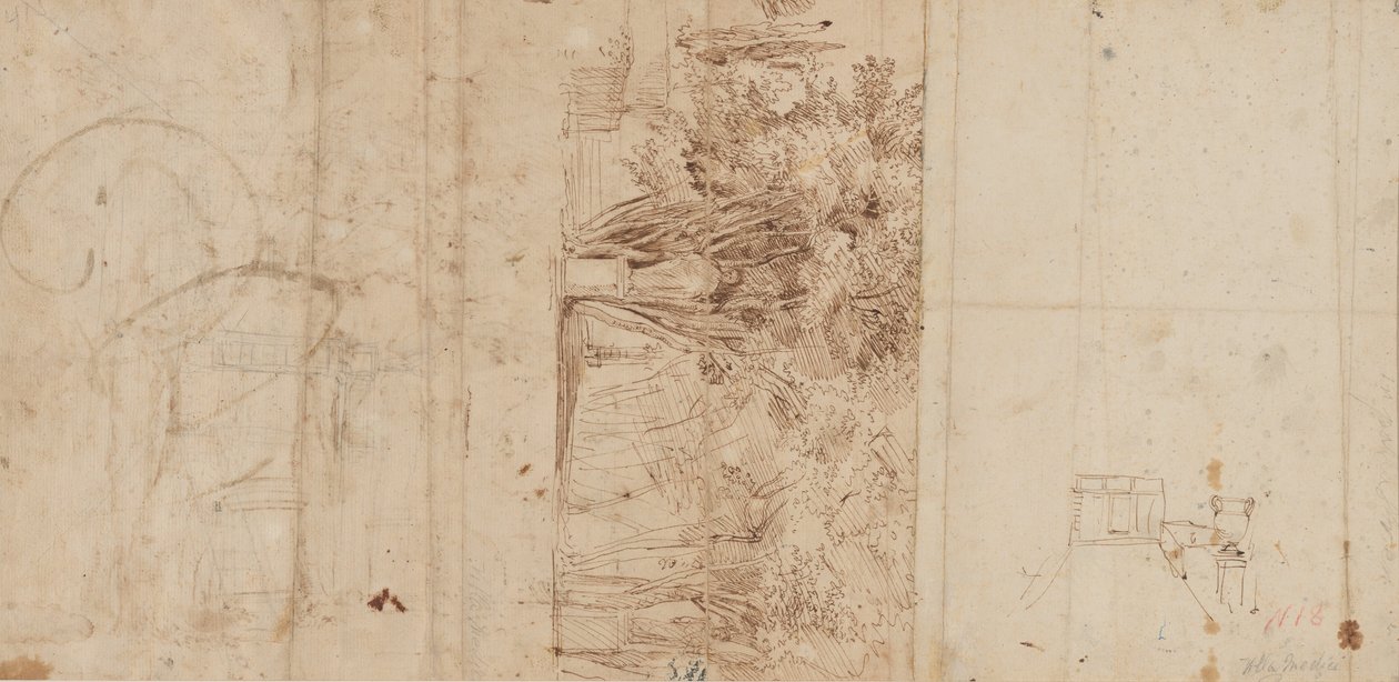 Les jardins de la Villa Médicis - Gaspar van Wittel