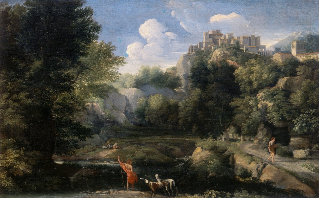 Paysage avec bergers - Gaspard Poussin Dughet