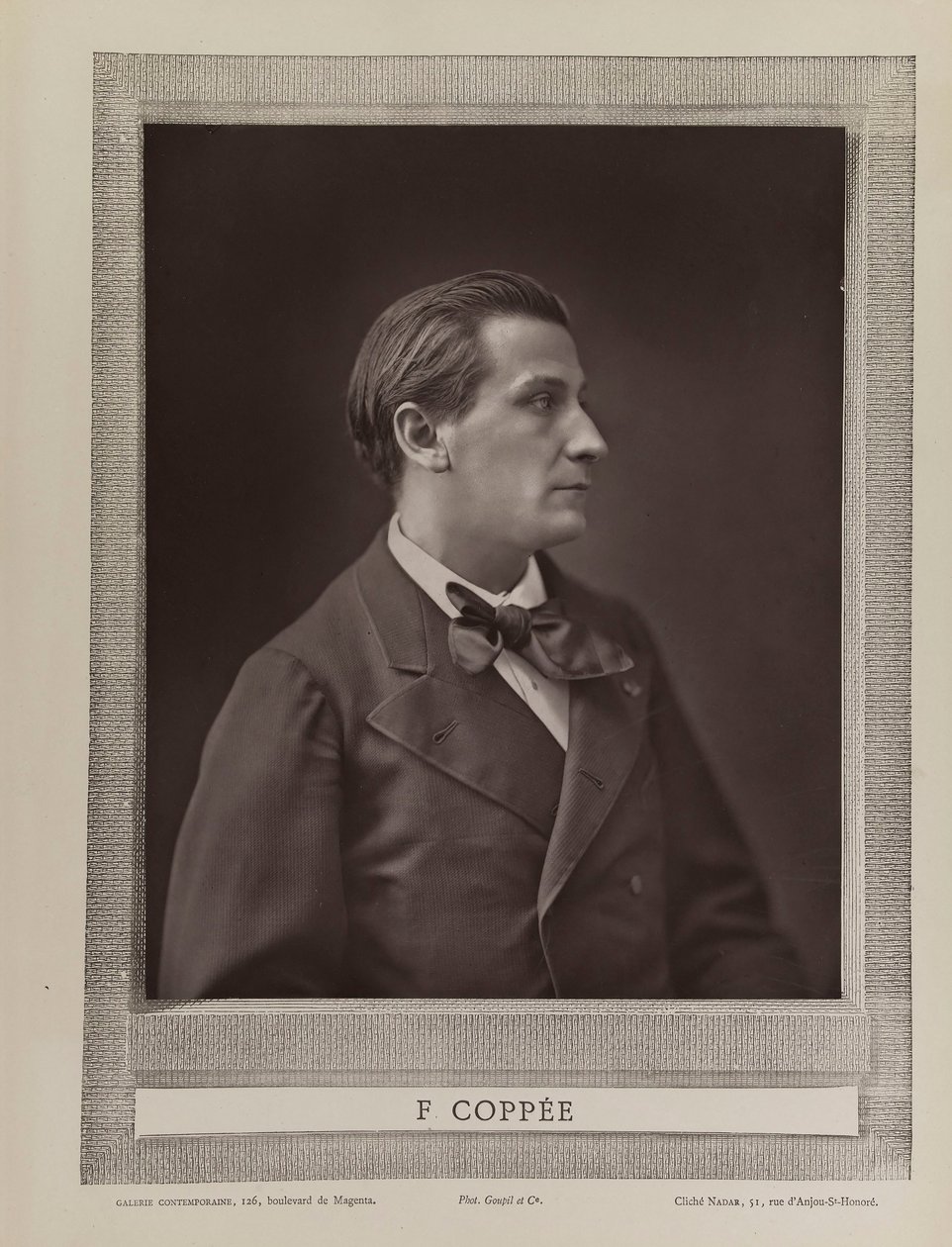 Portrait du poète François Coppée 1842-1908, vers 1875 - Gaspard Félix Nadar