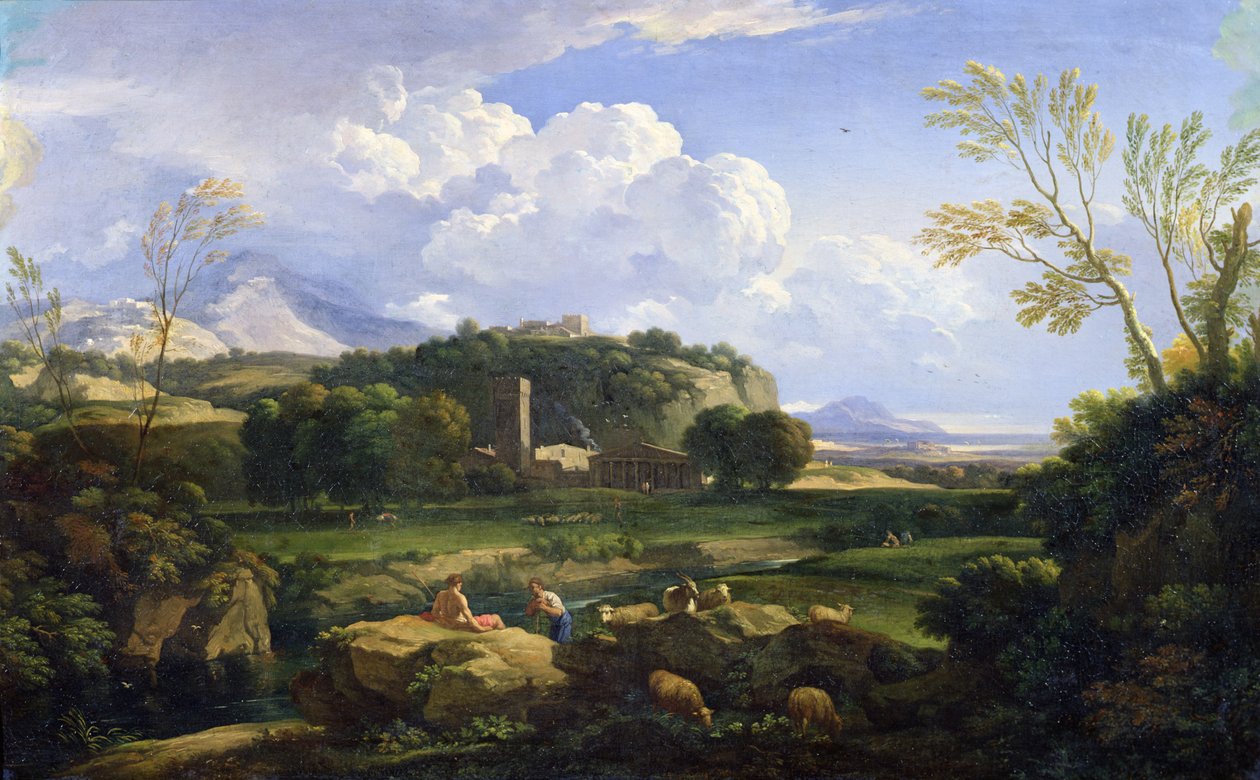 Vue de la campagne romaine - Gaspard Poussin Dughet