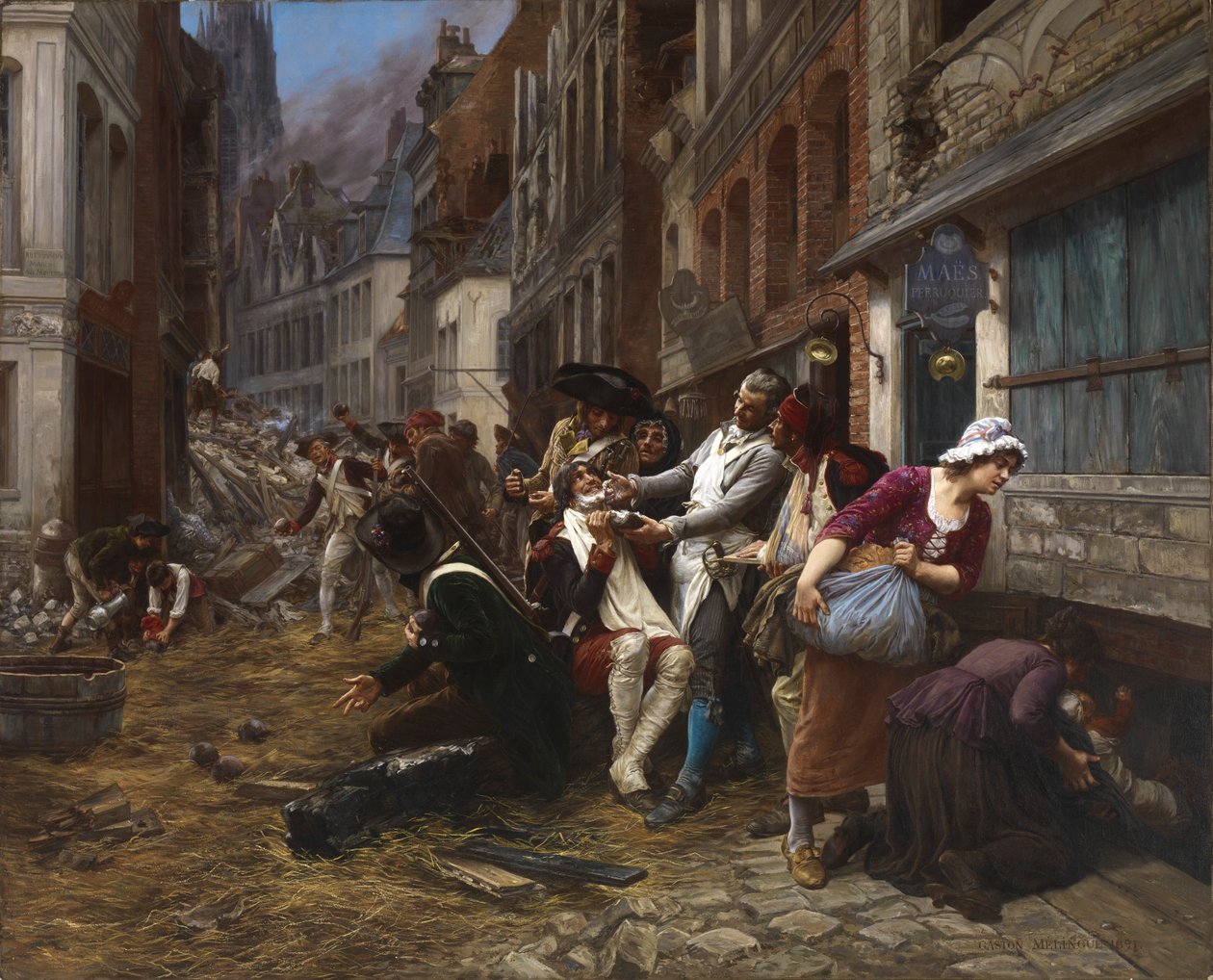 Épisode du siège de Lille, 1792 - Gaston Theodore Melingue