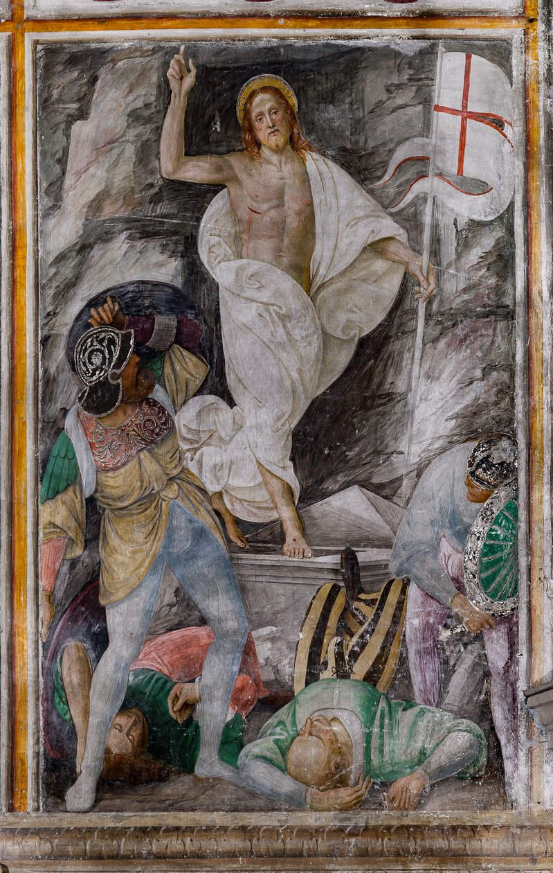 Détail de la Résurrection du Christ, de La vie et la Passion du Christ - Gaudenzio Ferrari