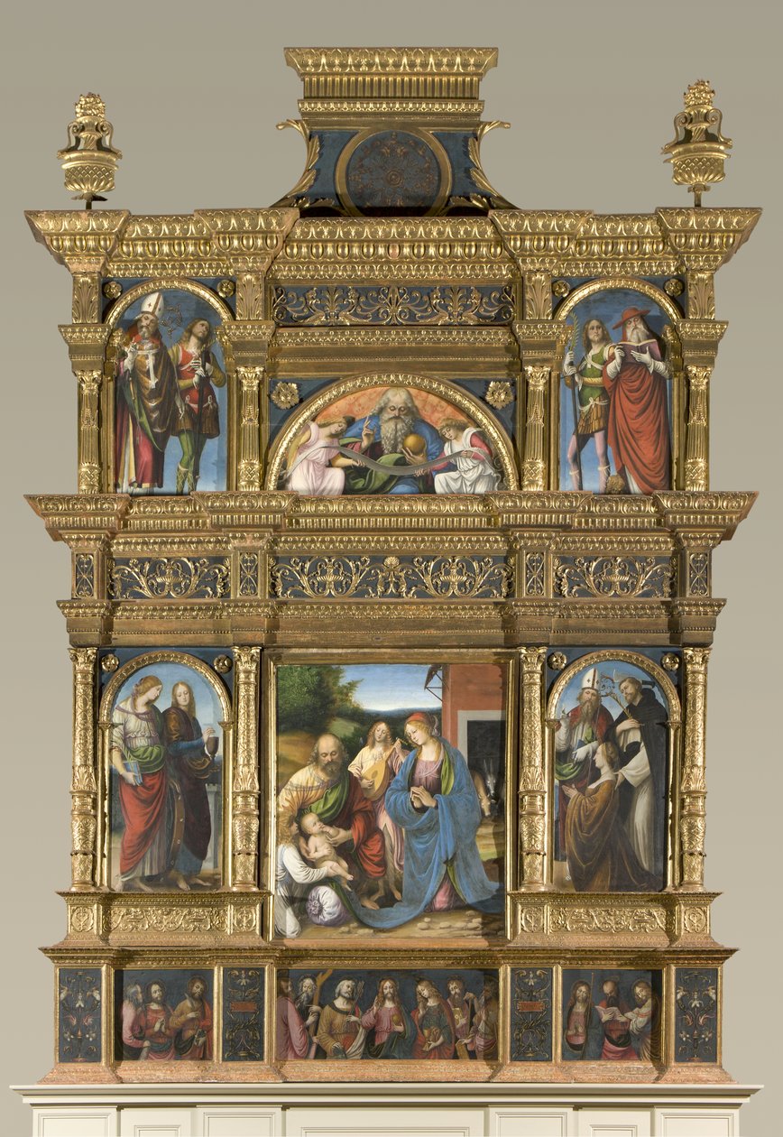 Nativité et Dernière Cène, Polyptyque - Gaudenzio Ferrari