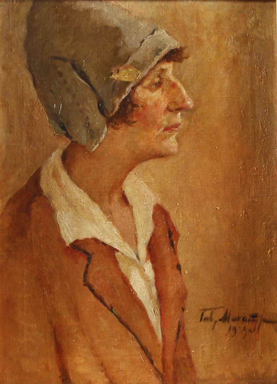 Portrait de la poétesse Anna Akhmatova 1889-1966, 1929 - Gavriil Petrovich Makaturin