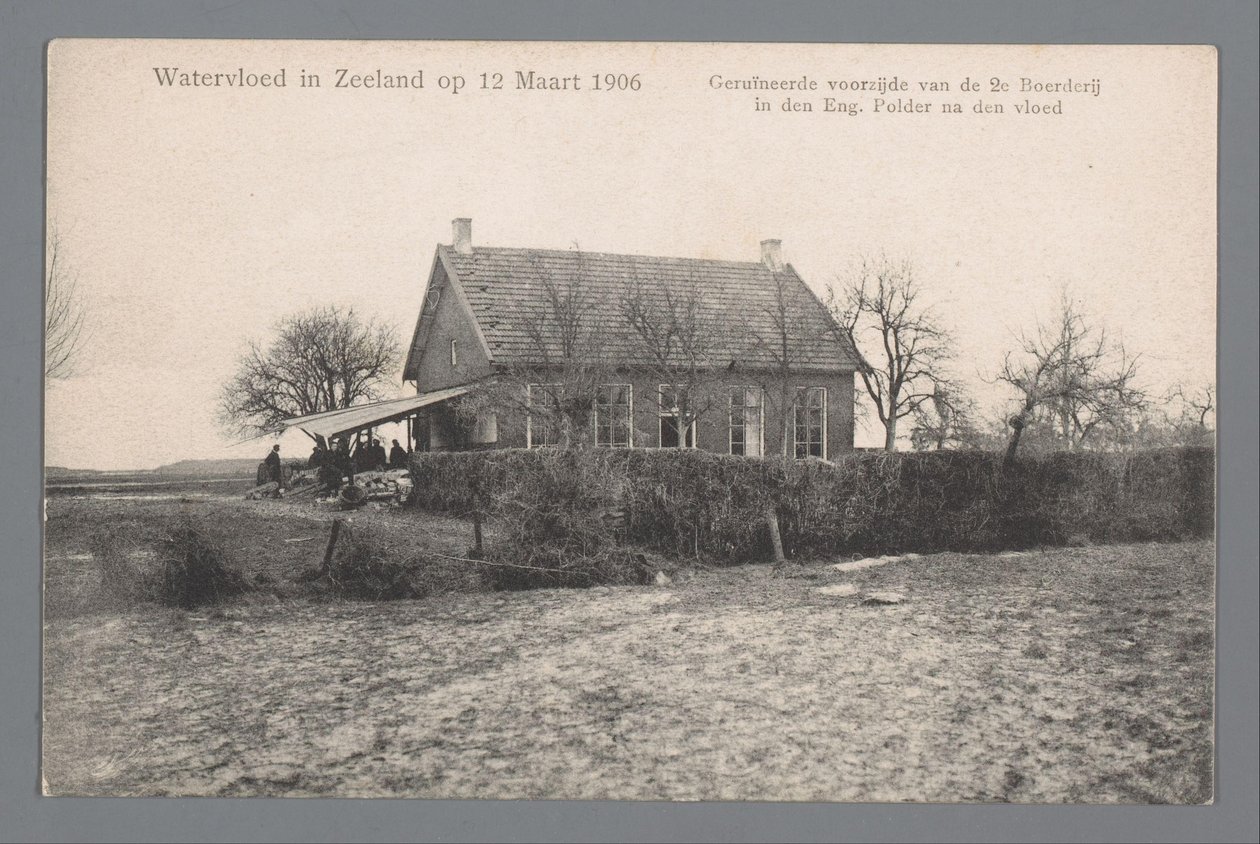 Inondation en Zélande le 12 mars 1906 - Gebroeders van Straaten