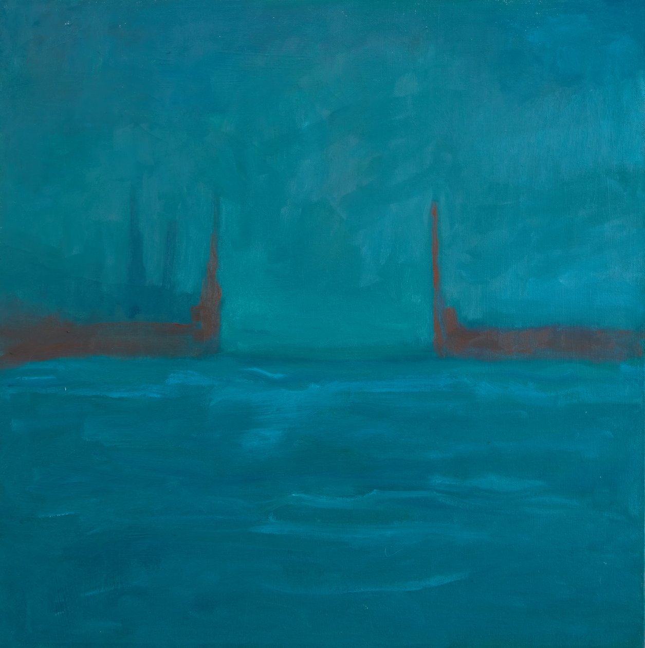 Entrée du Styx, 2024 (huile sur toile) - Genevieve French
