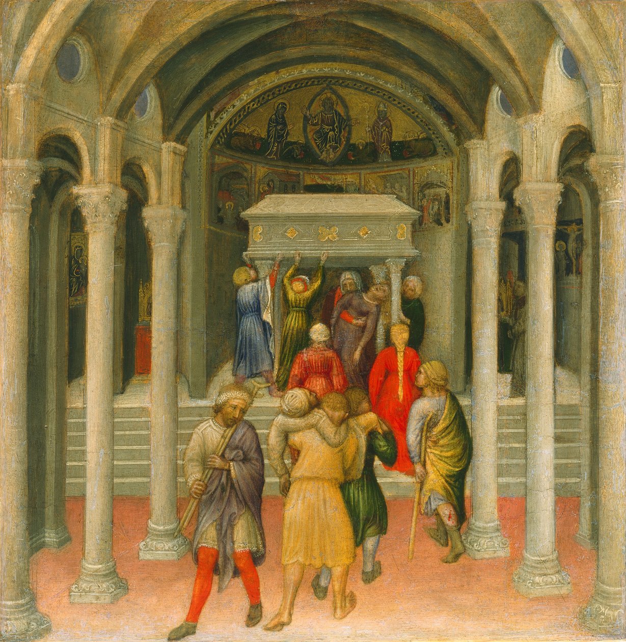 Les estropiés et les malades guéris au tombeau de Saint Nicolas - Gentile da Fabriano