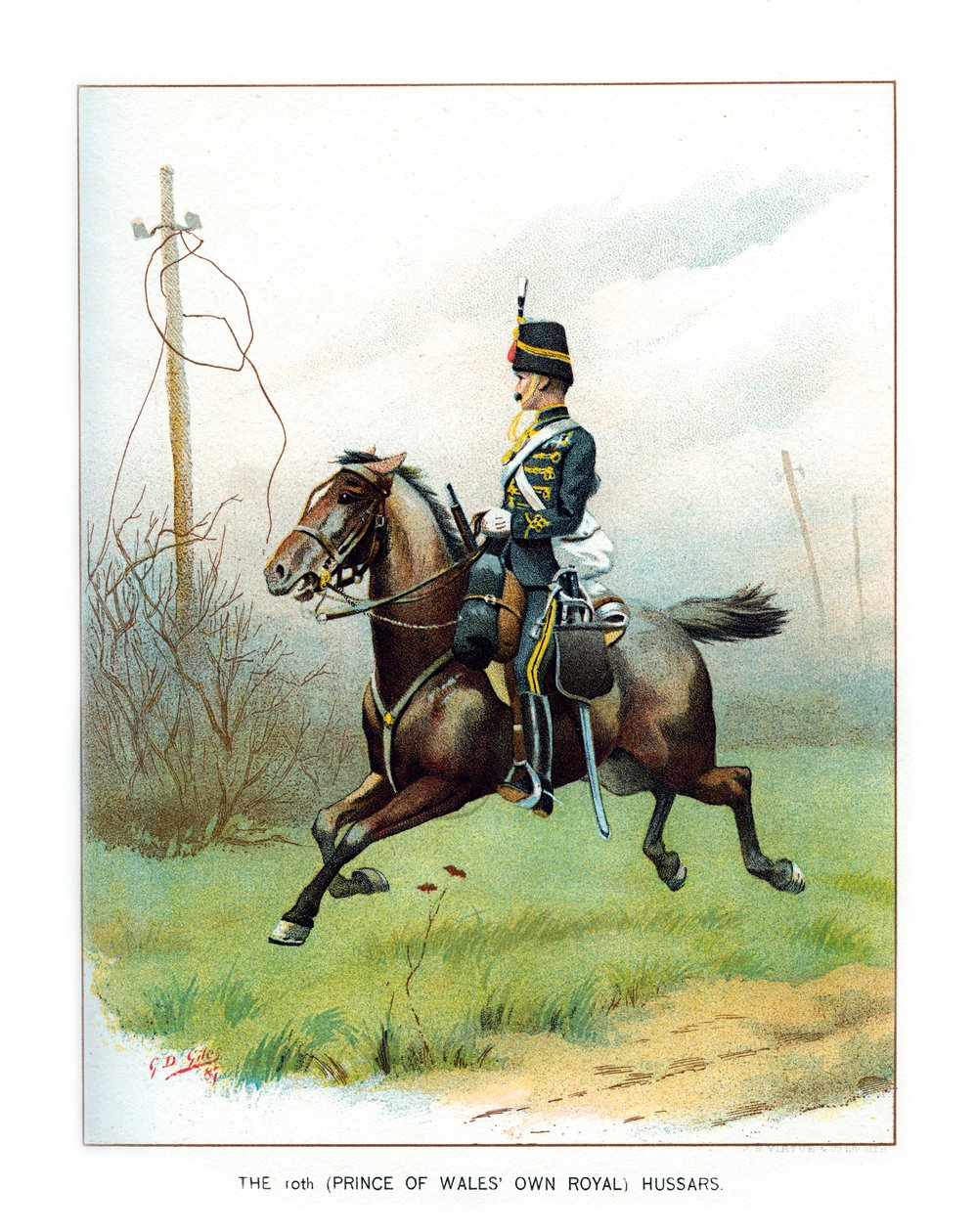 Le 10e Prince of Wales Own Royal Hussars - Geoffrey Douglas Giles