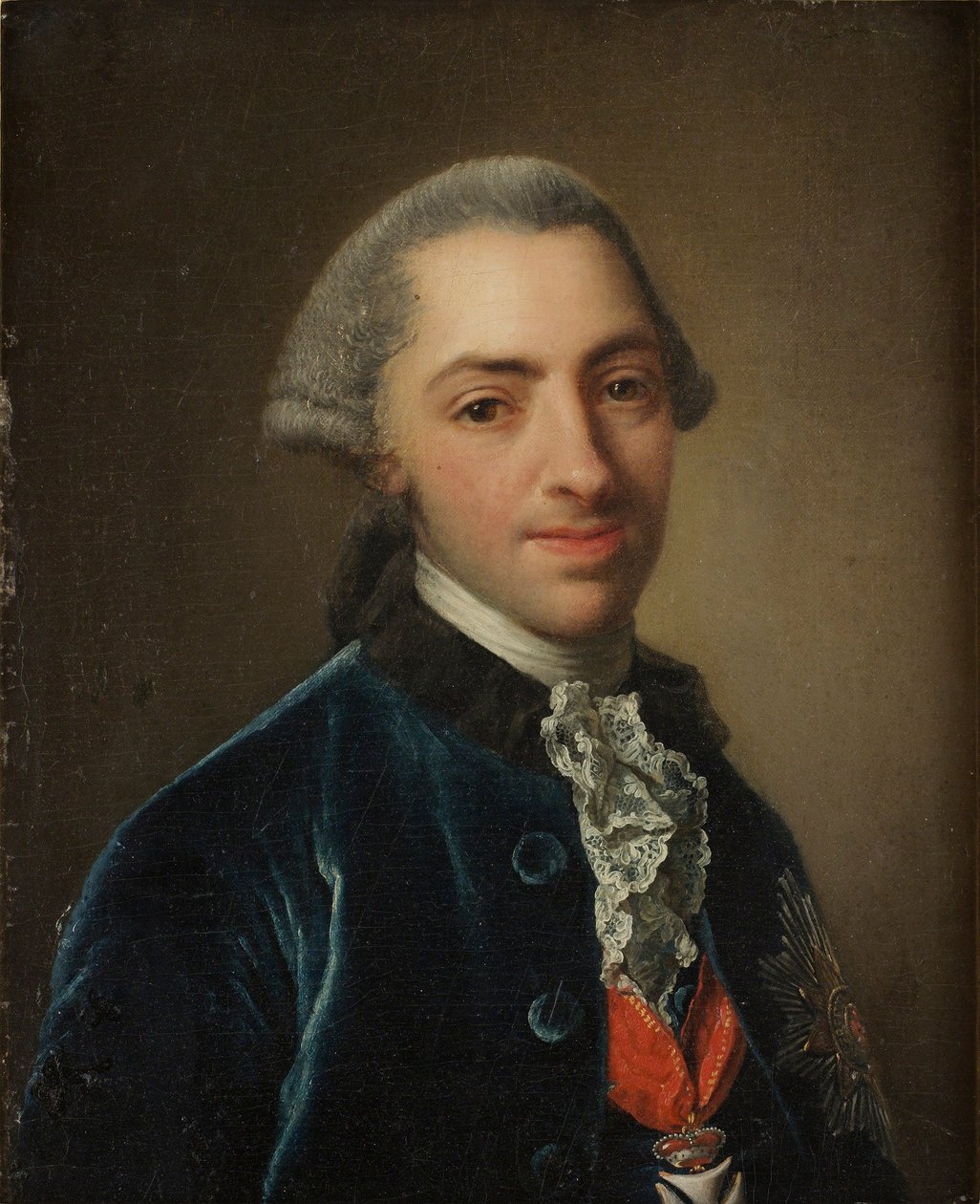 Homme avec ordre et grande étoile - Georg David Matthieu