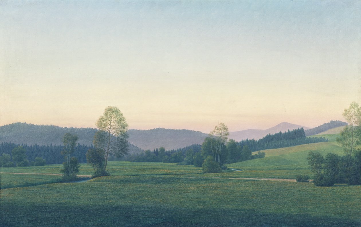 Paysage bavarois, 1933 - Georg Schrimpf
