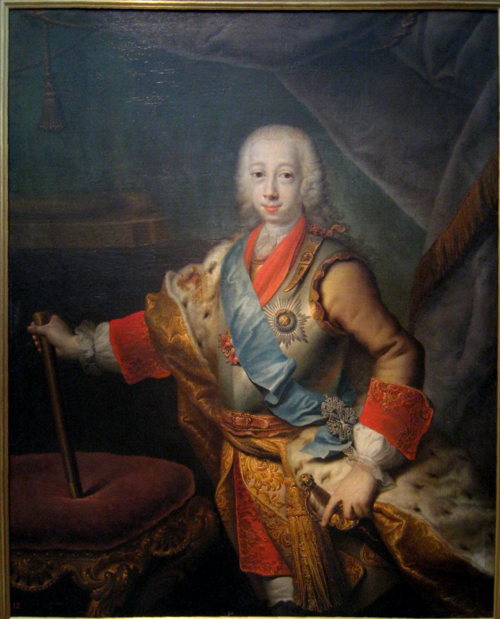 Portrait du Grand-Duc Pierre Fedorovitch (plus tard Empereur Pierre III) - Georg Cristoph Grooth