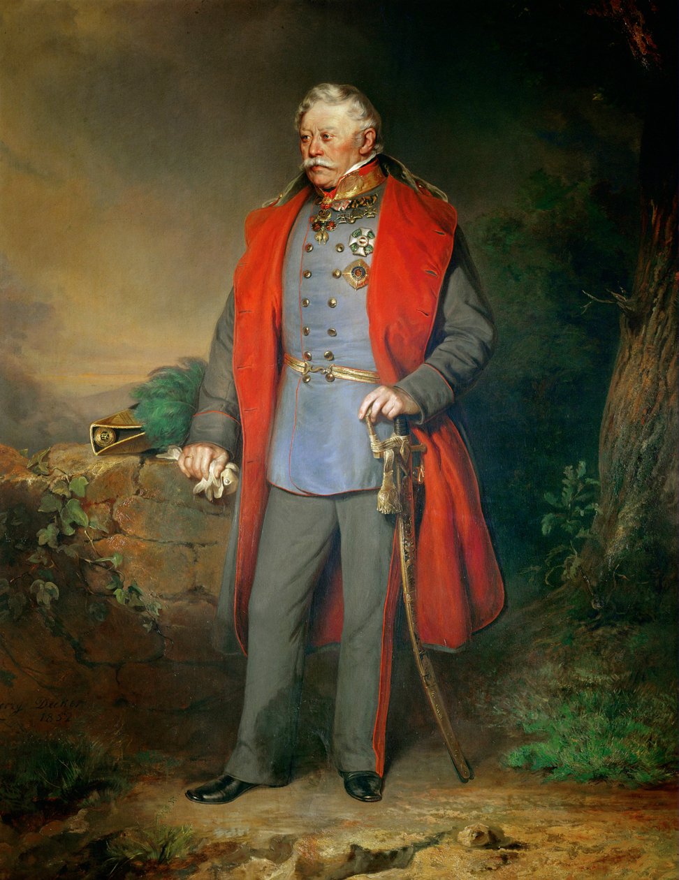 Maréchal Josef Comte Radetzky, commandant en chef de la campagne contre l