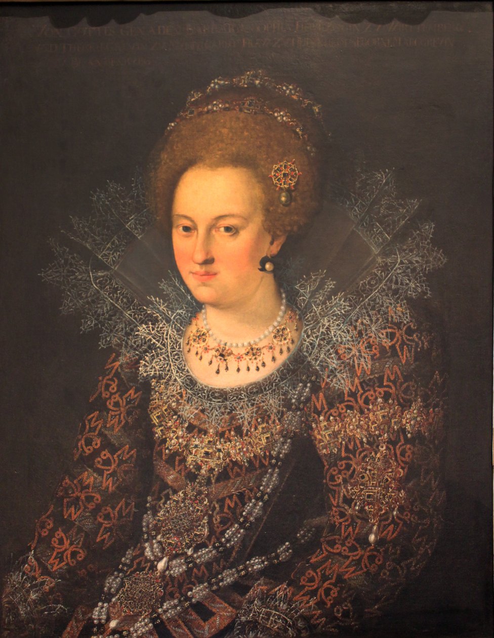 Allemand : Portrait Barbara Sophia von Brandenburg Portrait Barbara Sophie de Brandenburg - Georg Donauer