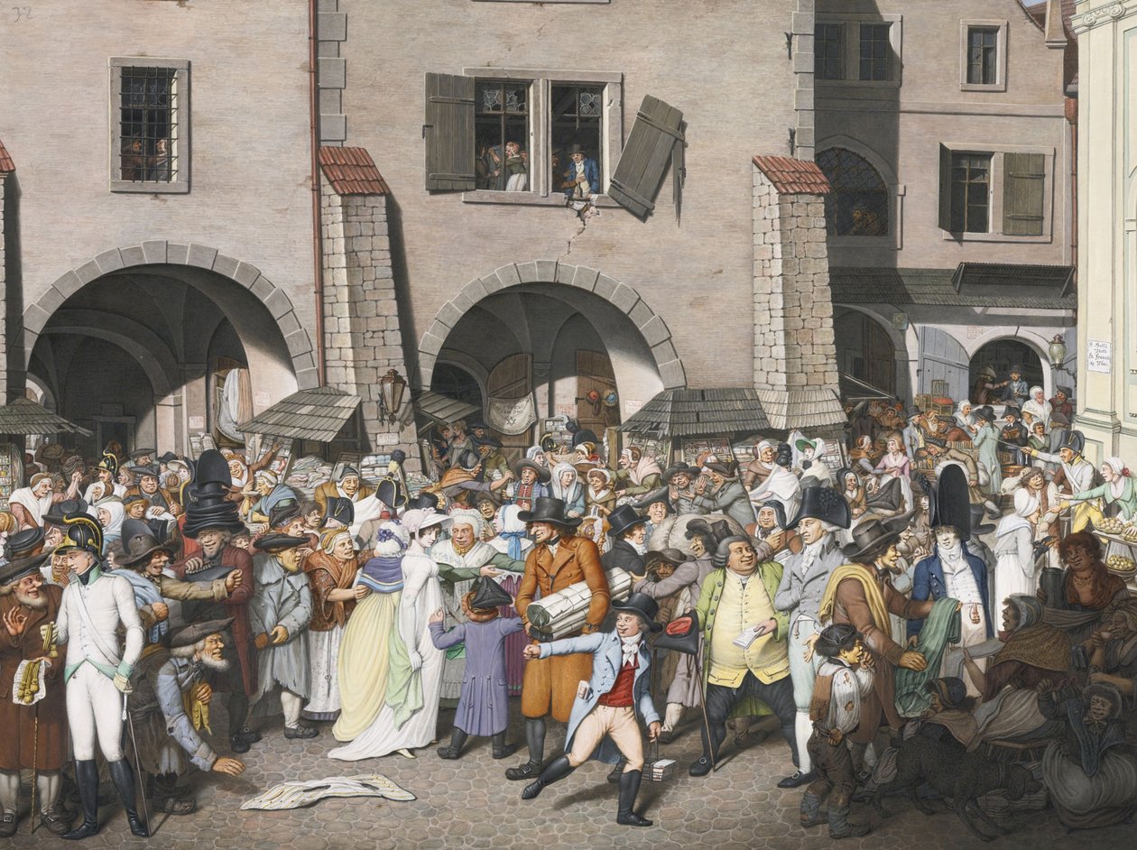 Marché animé, Prague - Georg Emanuel Opiz
