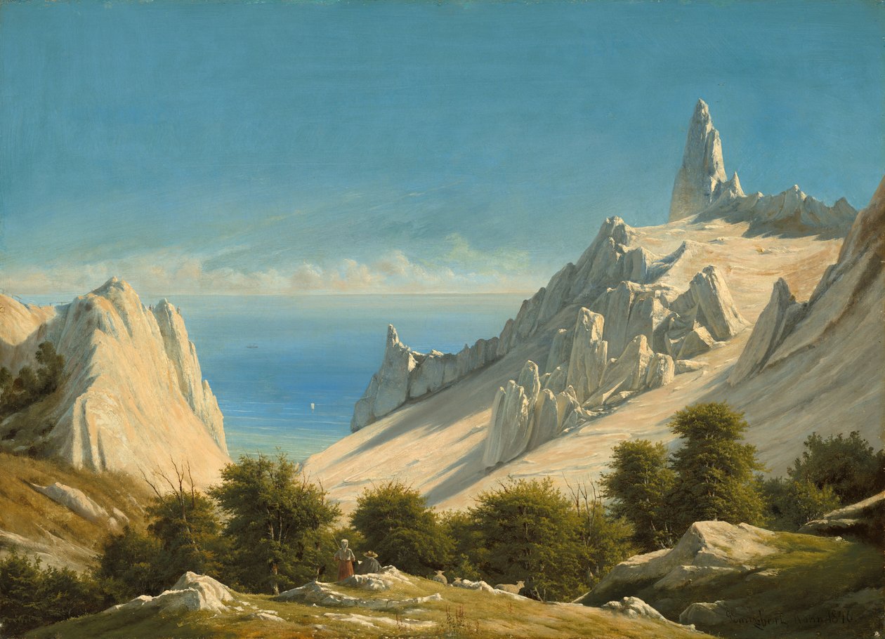 Vue de Sommerspiret, les falaises de Møn - Georg Emil Libert