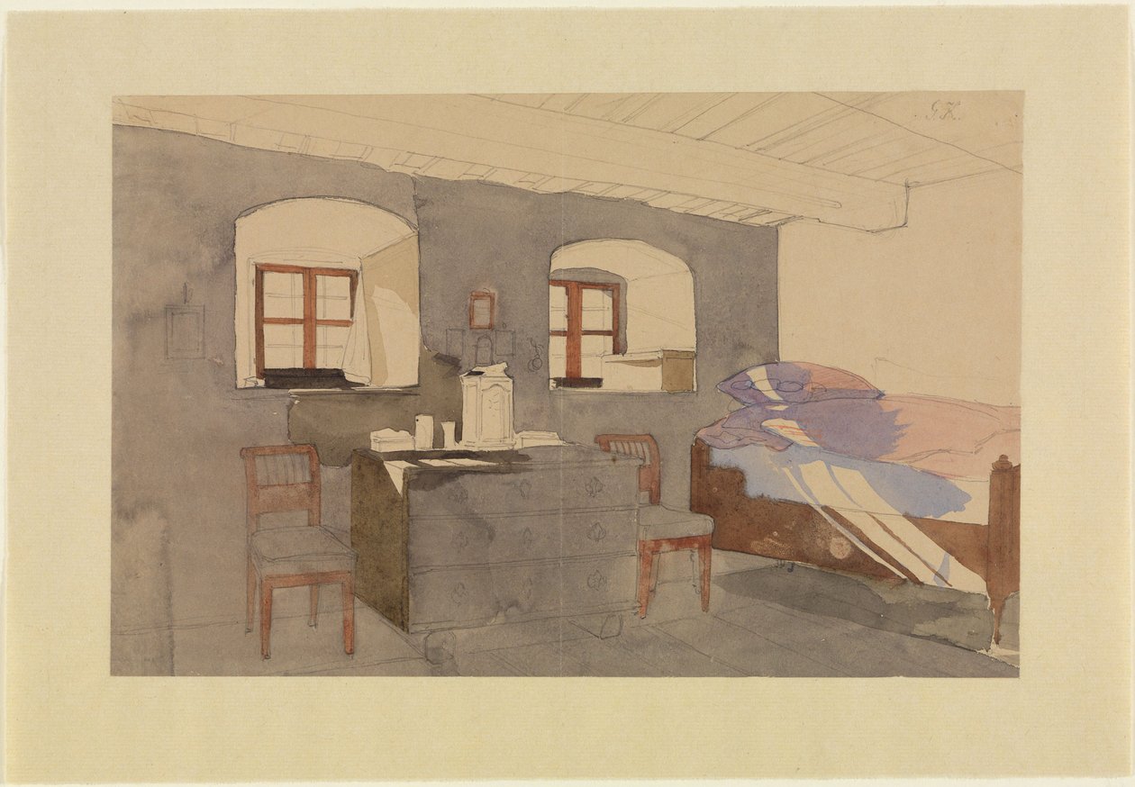Une chambre baignée de lumière naturelle - Georg Friedrich Kersting