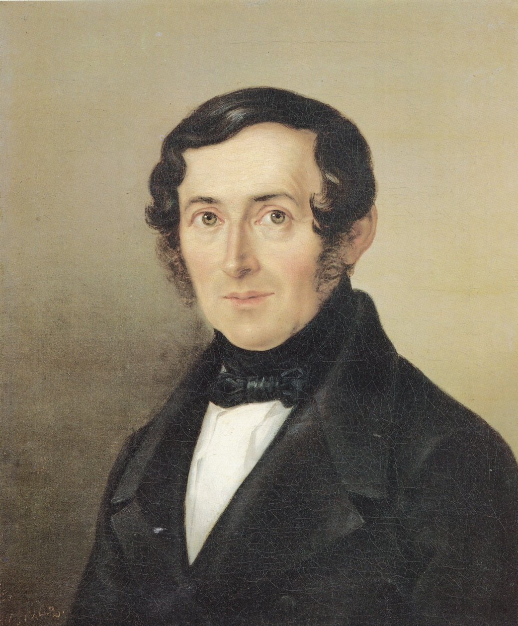 French : Portrait Gottlob Ehrenfried Dietrich Portrait of Rector Gottlob Ehrenfried Dietrich - Georg Friedrich Kersting