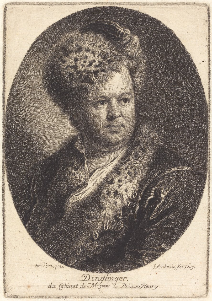 Johann Melchior Dinglinger - Georg Friedrich Schmidt after Antoine Pesne