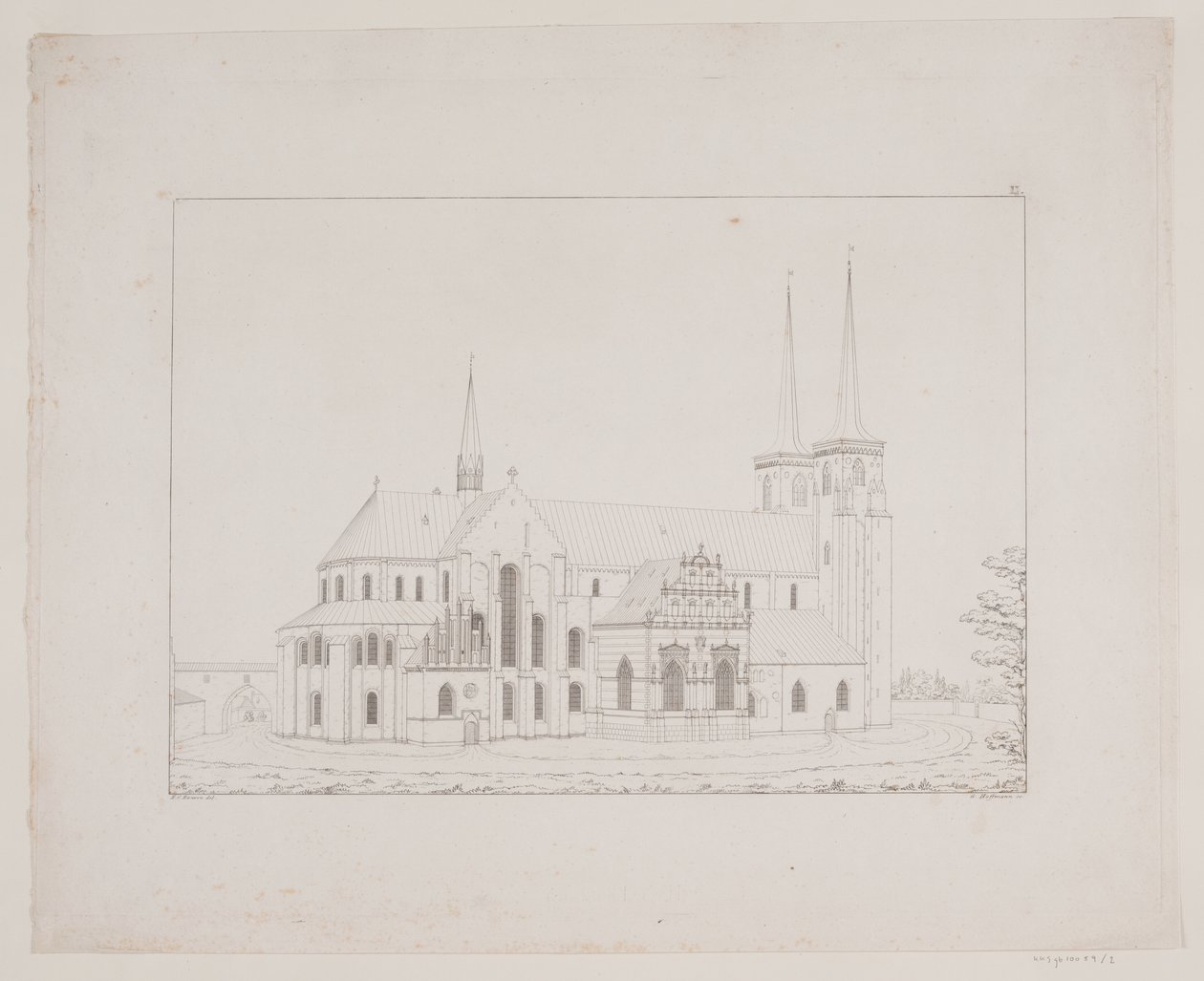 Danois : Cathédrale de Roskilde vue du nord - Georg Hoffmann