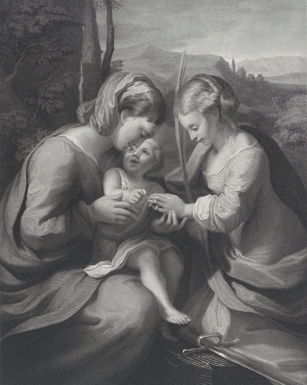 Le mariage mystique de Sainte Catherine, vers 1831 - Georg Jacob Felsing
