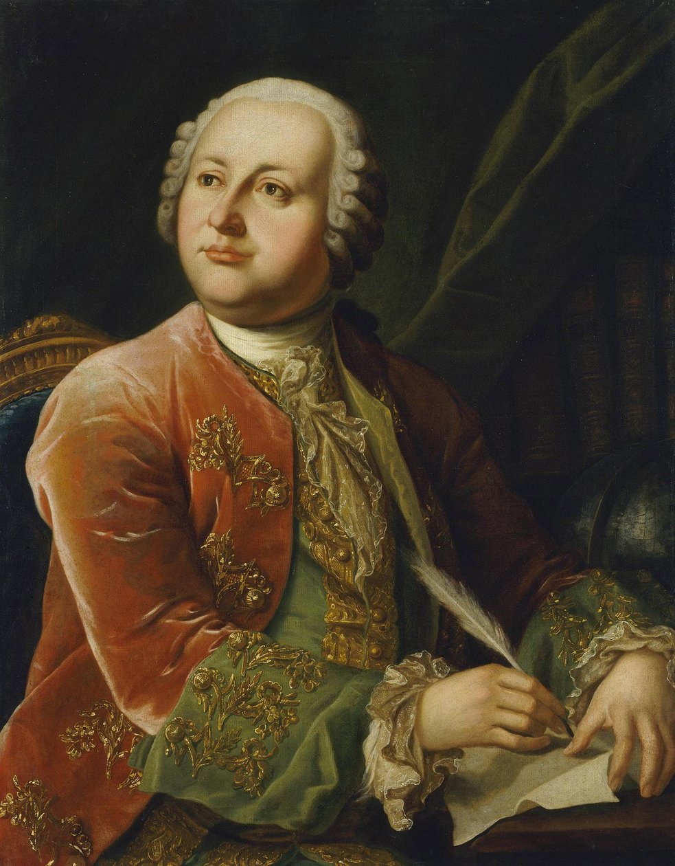 Portrait de Mikhaïl Lomonossov - Georg Kaspar von Prenner