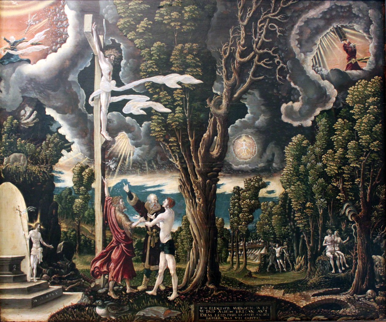 French : Sündenfall und Redemption The Fall of Man and The Redemption. - Georg Lemberger