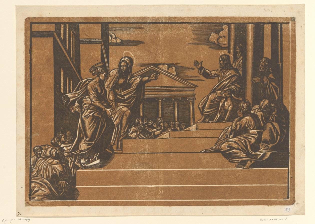 Marthe conduit Marie-Madeleine au temple - Georg Matheus