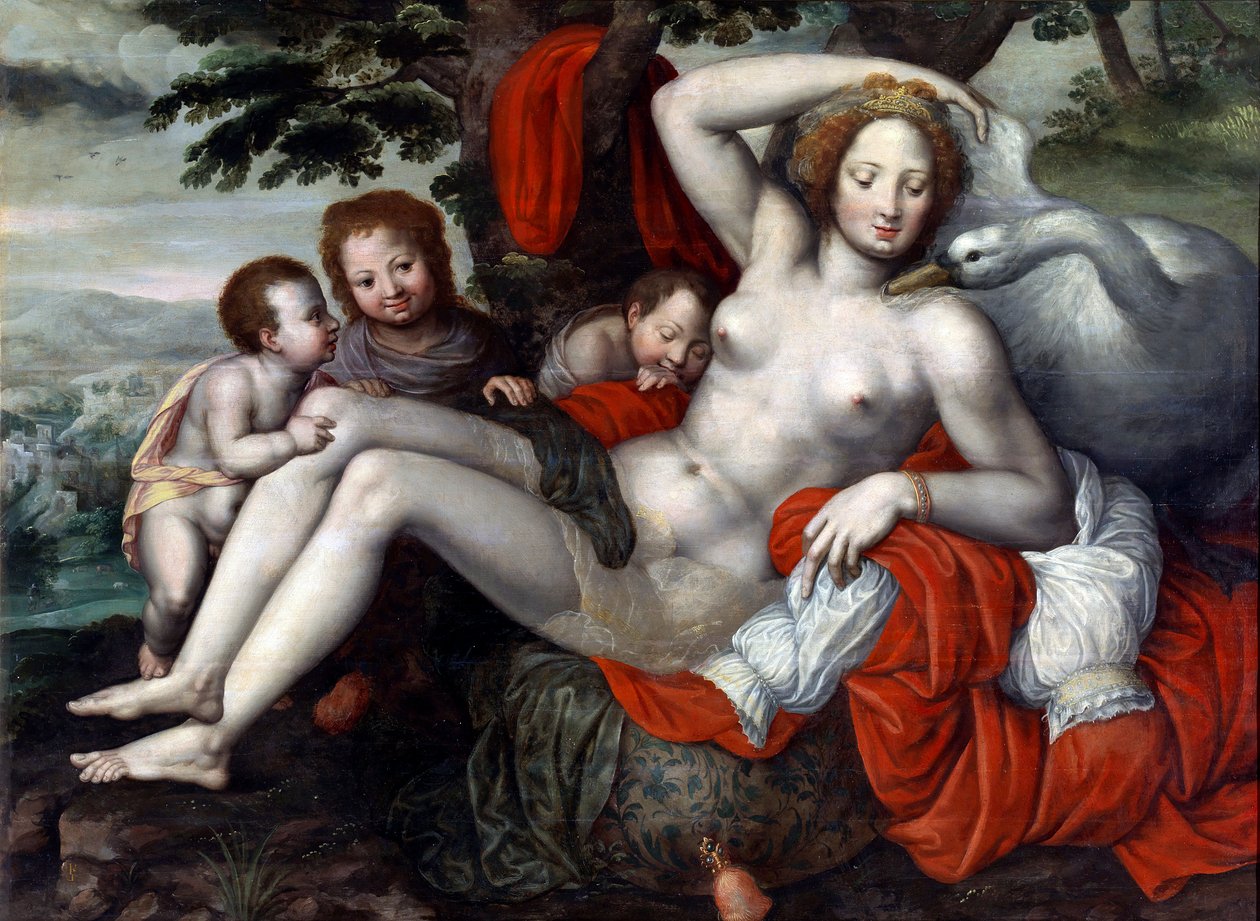 Léda et le cygne - Georg Pencz